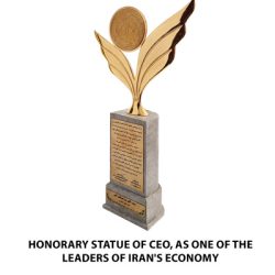 Honorary statue of CEO, as one of the leaders of Iran's economy