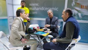Free advice to customers and buyers of industrial sieves at the Tehran tile and ceramic exhibition by the marketing team